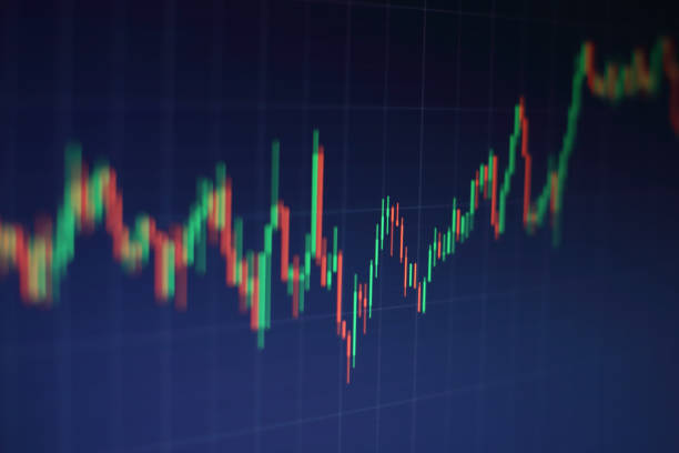 istock Stock market business graph chart on digital screen.Forex market, 659057892