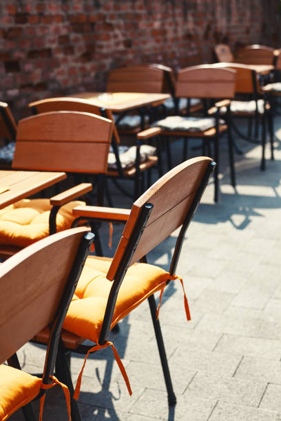 istock Tables And Chairs of a Restaurant 659058114