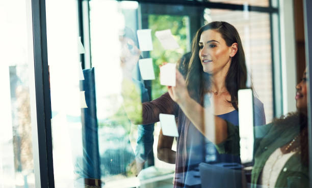 istock Turning the direction of their ideas towards success 659065782