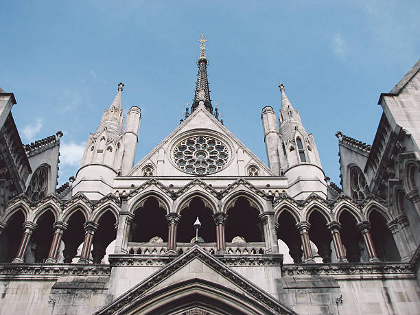 Royal Courts Of Justice Against Sky "" royal courts of justice stock pictures, royalty-free photos & images