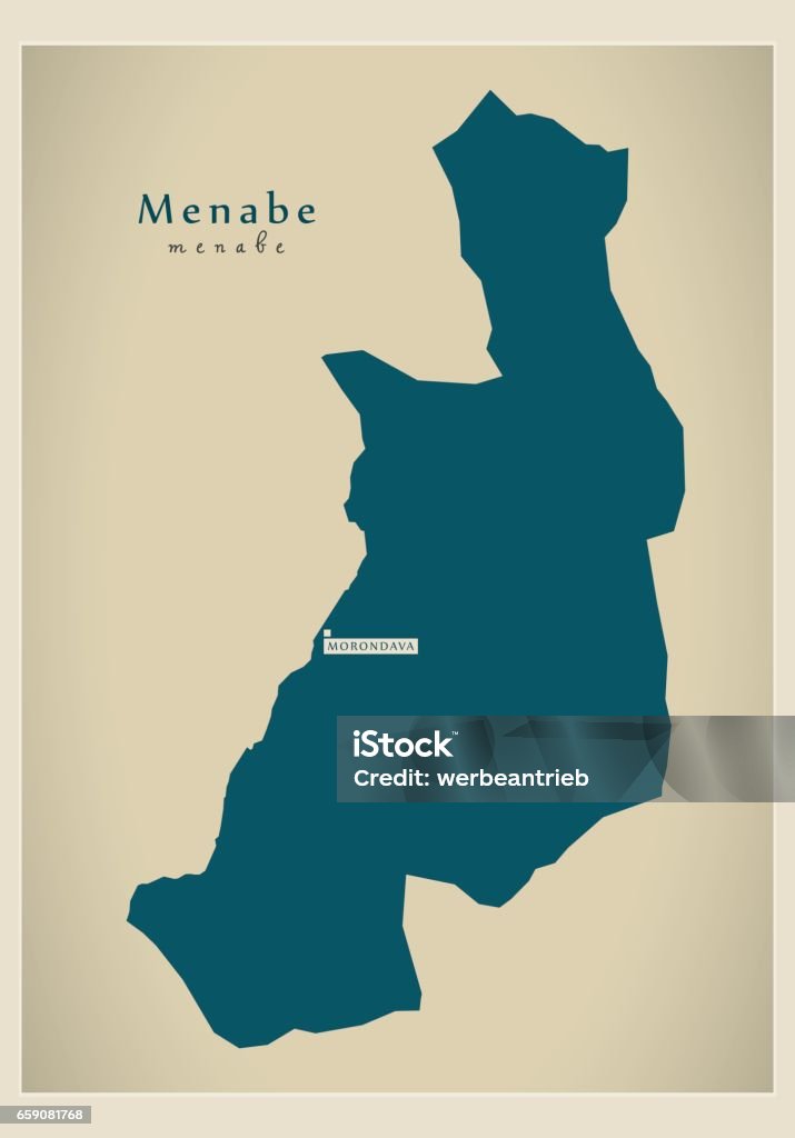 Menabe Map Modern Map Menabe Mg Stock Illustration - Download Image Now ...