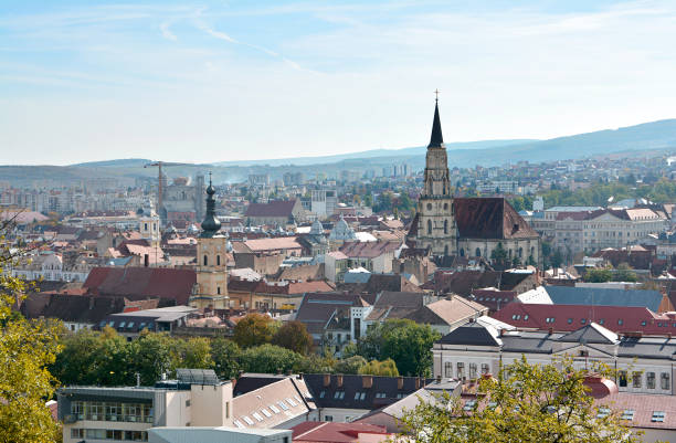 istock Cluj Napoca in Romania, view from Cetatuie 659092446