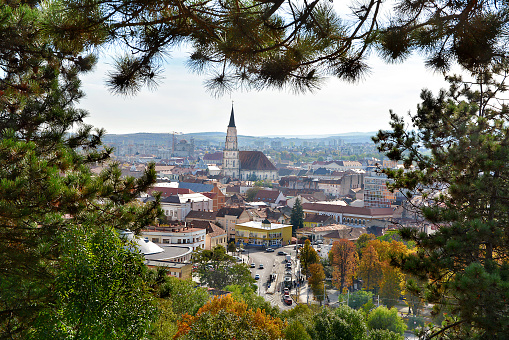 Cluj Napoca, view from Cetatuie , on a autumn day