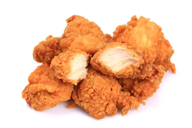 Photo of Fried Chicken  Nuggets  on white background