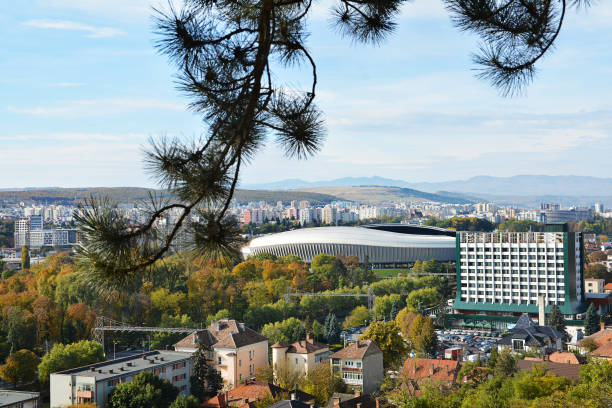 istock Cluj Napoca in Romania, view from above 659094926