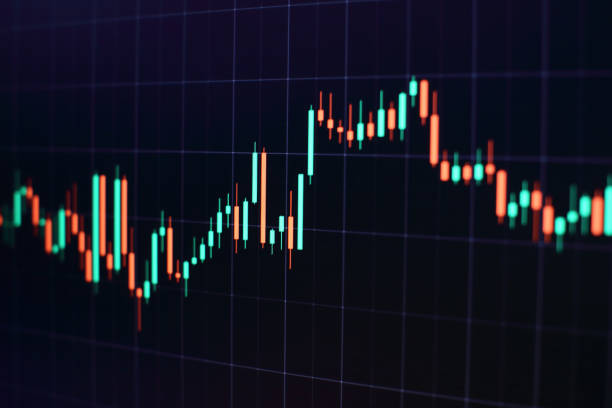 istock Stock market business graph chart on digital screen.Forex market, 659109774
