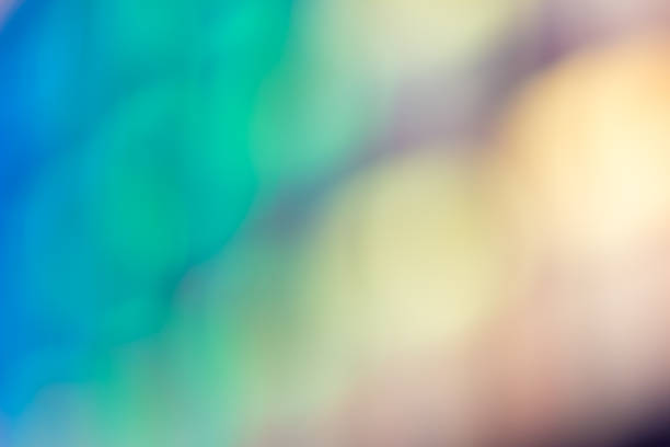 istock Blurred and defocused abstract background with soft multicolored bokeh, overlay concept. 659152106