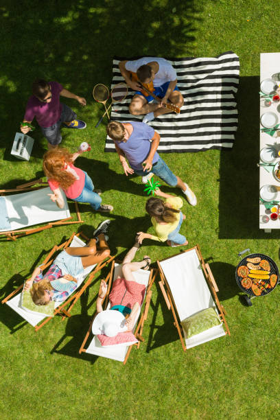 istock Friends having fun in garden 659191940