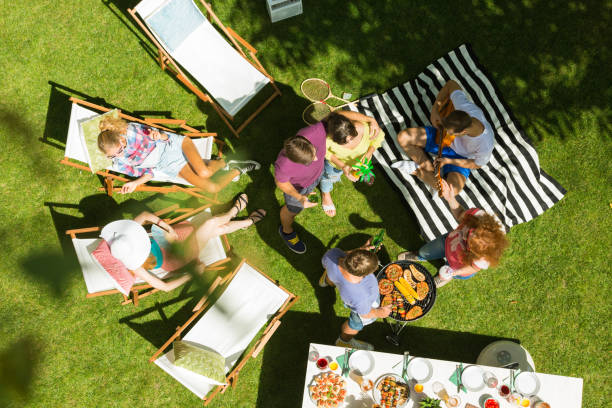 istock Friends relaxing in garden 659191944