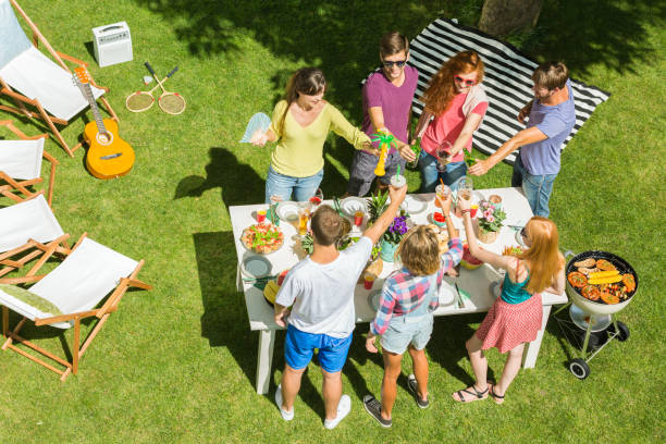 istock Friends cheering up during party 659192038