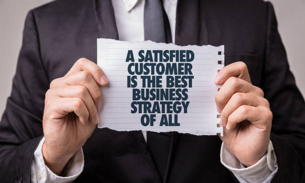 A Satisfied Customer Is The Best Business Strategy of All A Satisfied Customer Is The Best Business Strategy of All loyalty stock pictures, royalty-free photos & images