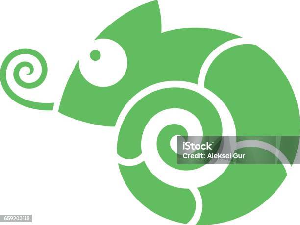 Chameleon Stock Illustration - Download Image Now - Chameleon, Abstract, Animal