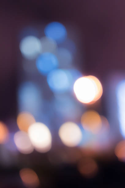istock Blurred and defocused abstract background with soft multicolored bokeh circles, overlay concept. 659213094