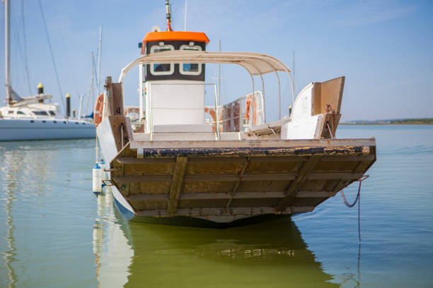 istock Ferry approaching to El Rompido Marina, Spain 659221068