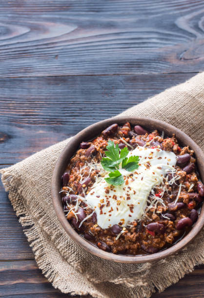 istock Bowl of chili con carne 659223076