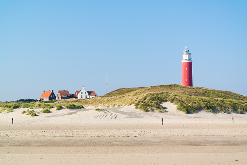 Playa y Faro De Cocksdorp, Texel, Países Bajos photo