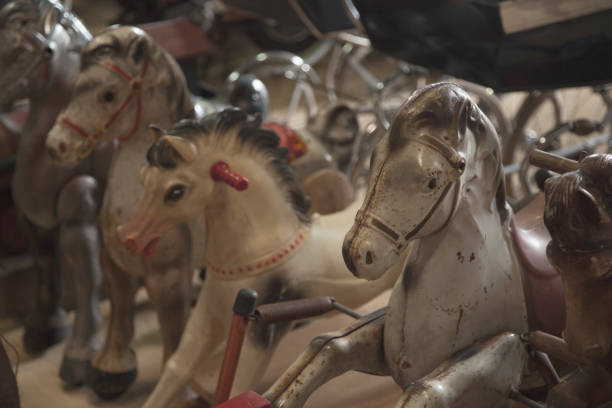 istock Play with many vintage Rocking Horse retro style 659238120