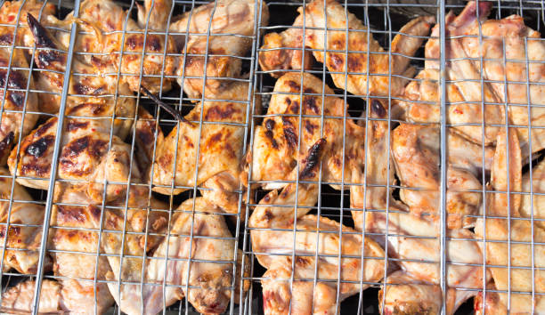 istock Meat on the grill in the open air 659250102