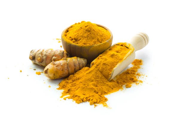 istock Turmeric roots and turmeric powder 659272106