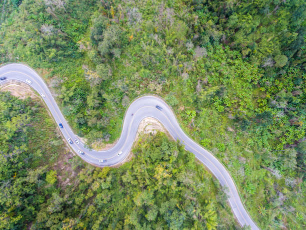 istock Beautiful Scenic Serpentine Road in Forest on  Mountain 659277332