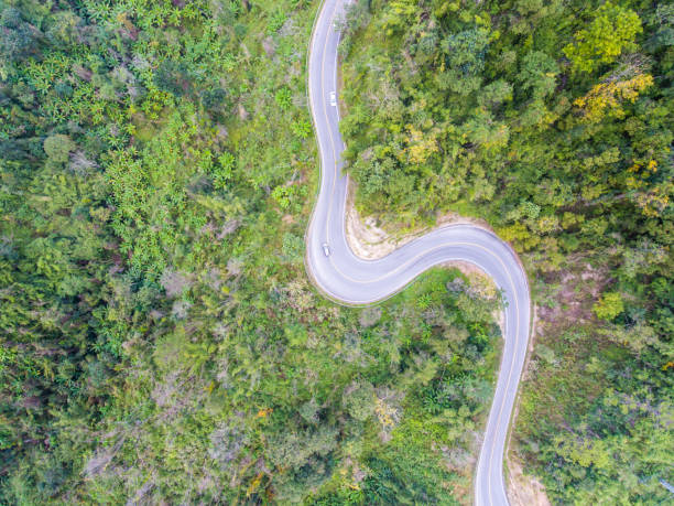 istock Beautiful Scenic Serpentine Road in Forest on  Mountain 659282044