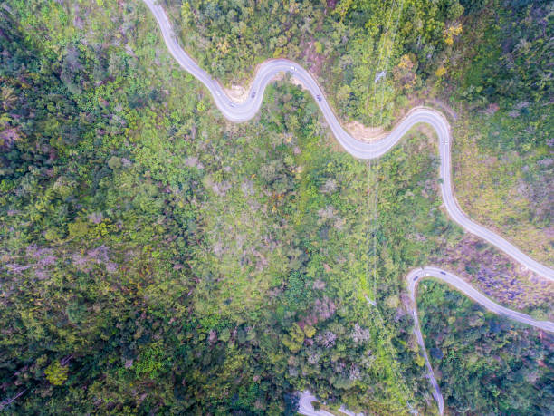 istock Beautiful Scenic Serpentine Road in Forest on  Mountain 659282562