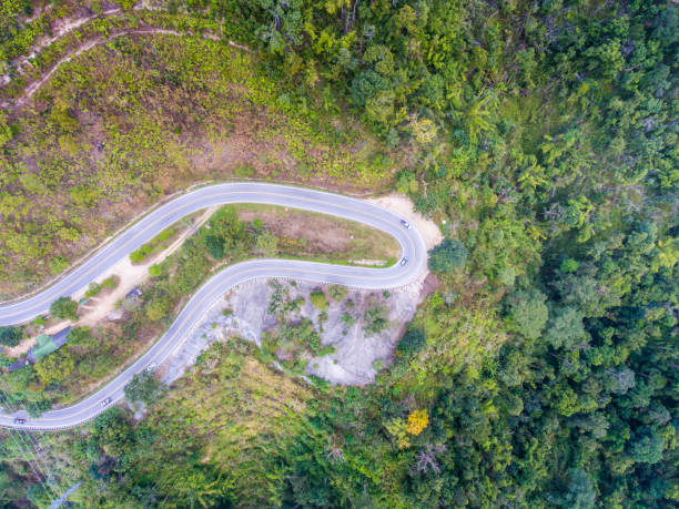 istock Beautiful Scenic Serpentine Road in Forest on  Mountain 659283434