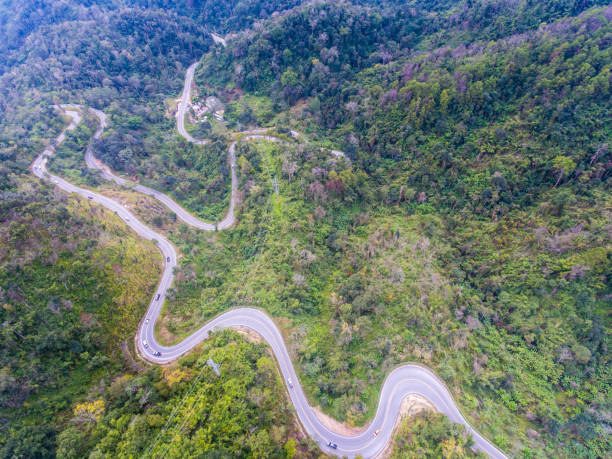 istock Beautiful Scenic Serpentine Road in Forest on  Mountain 659285214