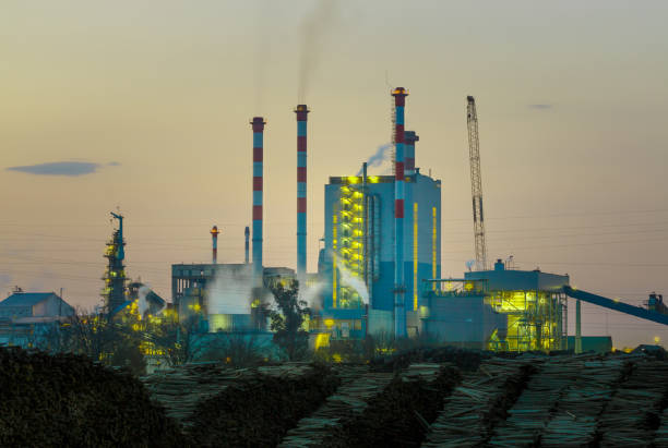 セルロース工場 - dioxin ストックフォトと画像