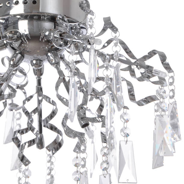 istock Crystal glass chandelier isolated 659322154