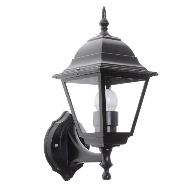 istock Street lamp isolated on white background 659354048