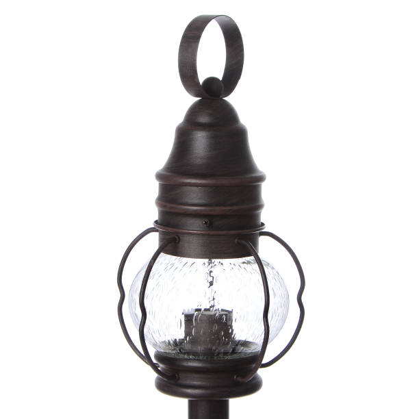 istock Street lamp isolated on white background 659357826