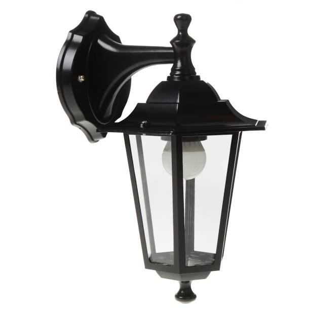 istock Street lamp isolated on white background 659365498