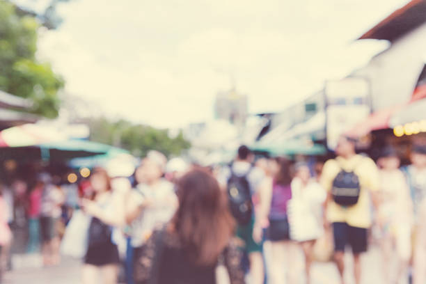istock Abstract blur tourist shopping. 659376624