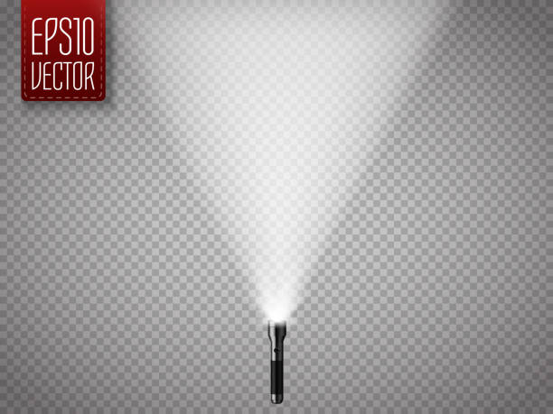 Flashlight isolated on a transparent background. Vector Flashlight isolated on a transparent background. Vector illustration flashlight stock illustrations