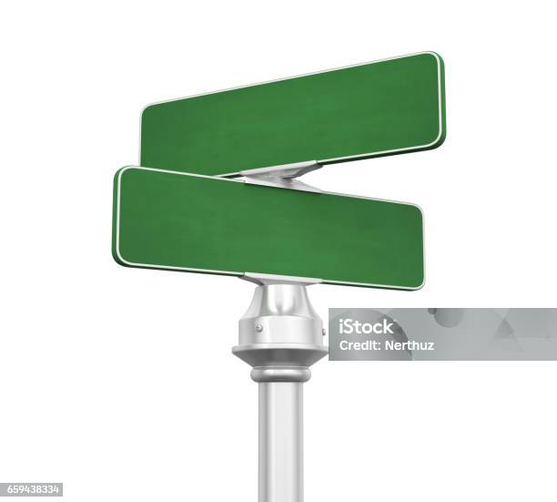 Leere Straßenschild Isoliert Stockfoto und mehr Bilder von Verkehrsschild - Verkehrsschild, Grün, Leer