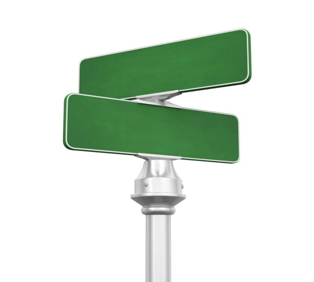 istock Blank Street Sign Isolated 659438334