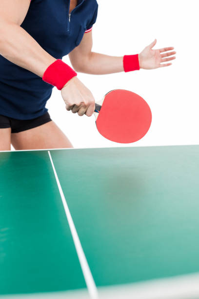 istock Ping pong player hitting the ball 659447528