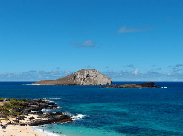istock Beach and islands at Makapuu Beach Park, Oahu, Hawaii 659459074