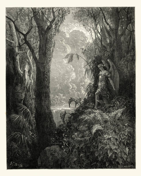 istock Milton's Paradise Lost -  Gustave Dore - happy rural seat 659469556