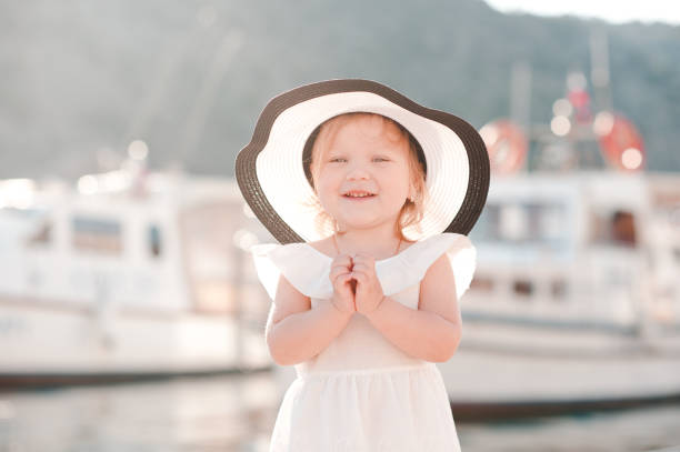 istock Smiling kid girl outdoors 659476792