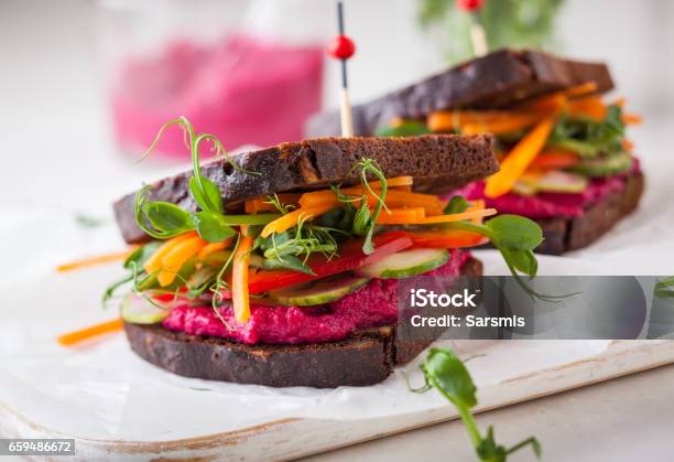 Appetizer Stock Photo - Download Image Now - Sandwich, Vegan Food, Vegetarian Food