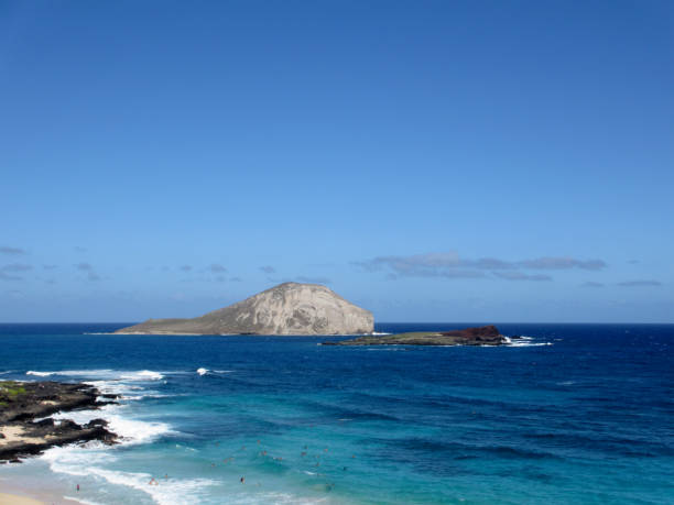 istock Beach and islands at Makapuu Beach Park, Oahu, Hawaii 659487302