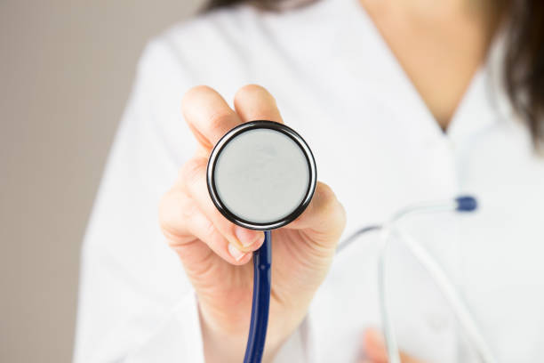 istock Medical background doctor with stethoscope 659489984