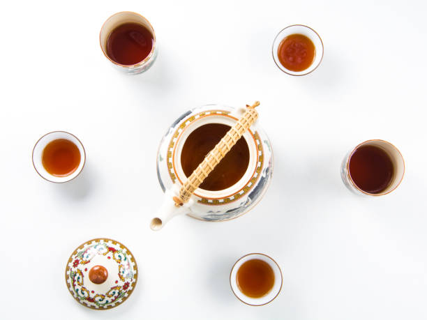 istock Chinese set of tea pot 659526330