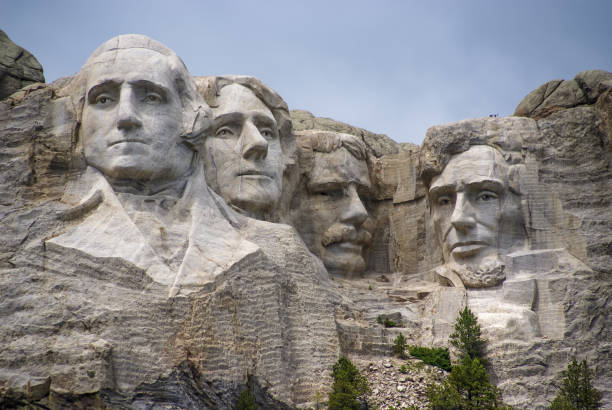 monte rushmore escultura presidencial. - american presidents - fotografias e filmes do acervo