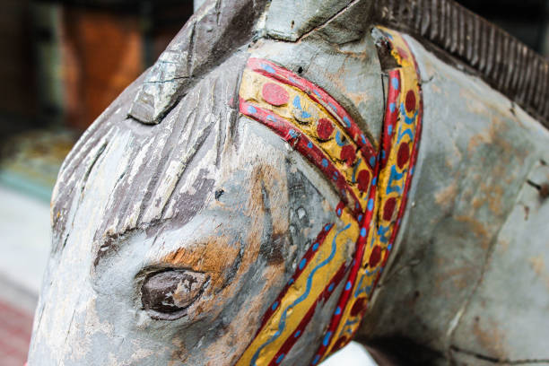 istock Horse Figure in Wood 659541292
