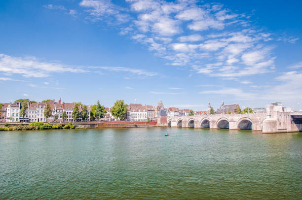 View on Sint Servaasbrug in Masstricht - NETHERLANDS
