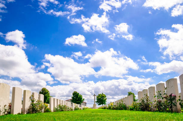 istock British cemetery by Ypres in Belgium - first world war 659543102