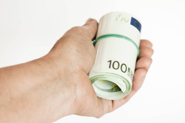 istock Roller of banknotes in the hand 659610292